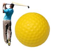 Wisylizv Foam Practice Golf Balls - Soft Indoor Training Ball For Swing Ball Control | High Visibility Yellow Solid Foam Golf Balls | Durable & Safe Home Practice Range Ballfor Beginners And Pros
