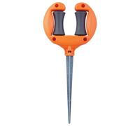 Wisylizv Garden Hose Guide Post - Metal Spike Bracket with Top Roller | Prevents Kinks Twists Wear Tear, Ideal Plant Protection & Easy Hose Rotation For Yard Garden Watering