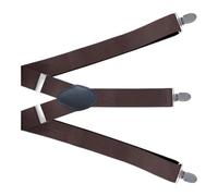 Wisylizv Herrnnnen Breit - bretelle Heaf | HEAFS elastico e regolabile | Bretelle classiche a forma di X con clip in metallo per il lavoro di nozze, marrone, Se référer au descriptif