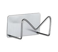 Wisylizv Kitchen Sponge Holders - Stainless Steel Sink Caddy Hanger Stand | Strong Adhesive Storage Rack | Kitchen Accessories, Holds Dishrag, Dishcloth, Sponge, Scrubber