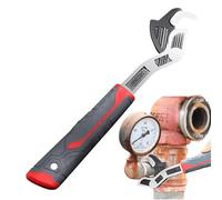 Wisylizv Locking Adjustable Wrench - Heavy Duty Pipe Wrench | Heavy Duty Adjustable Plumbing Wrenches | Multifunctional Self-Locking WrenchTools With Non-slip Handle