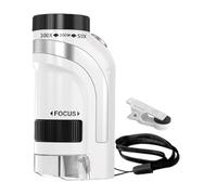 Wisylizv Microscopio tascabile per - 50 x 300 x kit educativi compatti - digitale portatile - digitiscopio tascabile - per ragazzi ragazze Natale Capodanno compleanno aula in p