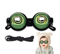 Wisylizv Occhiali divertenti, funzione lampeggiante manuale come accessorio di scena divertente, occhiali da scherzo, per feste di compleanno, spettacoli sul palcoscenico, feste di famiglia, festival