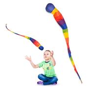 Wisylizv Palla arcobaleno con coda - palline da lancio | Palline per bambini e bambini, giocattolo a nastro morbido pianet per l'asilo - allenamento sensoriale e gioco sportivo all'aperto
