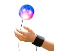 Wisylizv Reaction Ball - Hand Eye Coordination | Wrist Ball, Sensory Toy | Elastic Tether, Solid Rubber, Durable & Bouncy, Reflex Training, Grip Strengthener, Portable & Fun, for Kids Outdoor Play & H