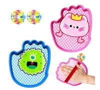 Wisylizv Set di giochi con palla da presa - e prendi con un giocattolo interattivo a due ganci - Giochi da giardino Cön pagaia Attrezzature per parchi Ģiochi per famiglie all'aperto Asilo Giardino