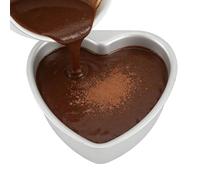 Wisylizv Stampo per torta a forma di cuore, in alluminio, per San Valentino, a prova di perdite, facile da sciogliere, per casa, panetteria, coppie, famiglie, matrimoni, compleanni, anniversari