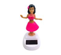 Wisylizv Statuetta Solare - 10 cm Figure di Danza Solare con Testa Mobile | Statuetta Hawaiana enerizzata dalla Luce | Decorazione Auto Ufficio | Giocattolo per cruscotto Bambino