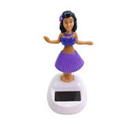 Wisylizv Statuetta Solare - 10 cm Figure di Danza Solare con Testa Mobile | Statuetta Hawaiana enerizzata dalla Luce | Decorazione Auto Ufficio | Giocattolo per cruscotto Bambino