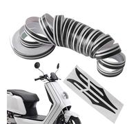 Wisylizv Strisce adesive per auto - Strisce laterali della carrozzeria | Tape Side Car Stripe Decals | 9,8 m vinile adesivo | decalcomanie antigraffio per auto a doppia linea