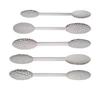 Wisylizv Strumenti per texture per argilla, kit di modellazione multiuso con rullo resistente, set da 5 pezzi, ideale per principianti, sculture e artigianato fai da te