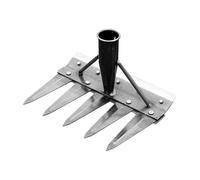 Wisylizv Strumento di diserbo,Attrezzi da giardino multiuso,Rastrello da giardino robusto per diserbo - Rimozione di ciottoli esterni, preparazione del terreno per giardinaggio e paesaggistica