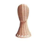 Wisylizv Supporto per cappelli, in rattan, per parrucche, manichino, cappelliere, artistico, organizer per camera da , live streaming, boutique, casa, ingresso