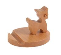 Wisylizv Tablette Bureau - De Telefono Portatile A Bois Universel | De Bureau Artisanal Créatif | Rack En Bois Léger Pour Streaming Vidéo, Appels Et Visionnage