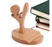 Wisylizv Tablette Bureau - De Téléphone Portable En Bois Universel | De Bureau Artisanal Créatif | Rack En Bois Léger Pour Streaming Vidéo, Appels Et Visionnage