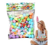 Wisylizv Tiny Easter Decoration Eggs - Mini Gold Foil Foam Egg | Colorful Glitter Fake Egg Supplies for Crafts & Parties | Decorative Festive Photo Props