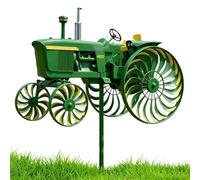 Wisylizv Tractor Wind Spinners Outdoor - Garden Decor Tractor Wind Sculpture | Yard Ground Stake Windmill | For Patio Porch Backyard Lawn Flower Bed Holiday