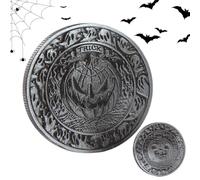 Wisylizv Trick o Treat Coin - Halloween Coins with Pumpkins | Pumpkin e Design Fantasma in Rilievo | Monete decisionali di Halloween per i Regali di Caramelle Token da Collezione