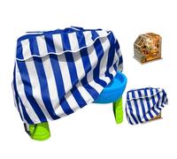 Wisylizv Wassertabelle Abdec Kung Party, Außenwasserspiegelabdeckung - Tabellenspeicherschutz - 2 Schritt Wasserbeständiges Staubdes Kinder Wasserschreibtischabdeckung Für Regenschauer Teich