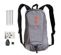 Wisylizv Zaino con luce a LED - Zaino da ciclismo all'aperto con telecomando wireless - Ricaricabile tramite USB, facile installazione per una guida notturna sicura, grigio, Consulte la descripción