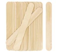 WISYOK Bastoncini di legno Jumbo, 60 spatole in legno, bastoncini di legno, bastoncini di ghiaccio, spatole in legno per il fai da te, per cosmetici, cerette, fai da te, 20 x 2,4 x 0,15 cm