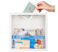 WISYOK Cornice per foto 3D da riempire, 22 x 22 cm, cornice per oggetti 3D profonda 3 cm, cornice profonda per parete e scrivania, scatola ombreggiante per foto, oggetti, bouquet di nozze, opere