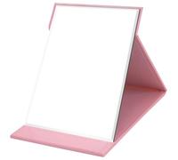 WISYOK Specchi da Viaggio, Trucco e Campeggio - Specchio Portatile Pieghevole, Tavolo 21x15cm (Rosa)