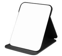 WISYOKSpecchio pieghevole super HD, specchio da trucco compatto con pelle PU nera