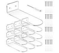 Wisyurt 10 mensole galleggianti per Scarpe da Esposizione, scaffali per Sneaker, Supporti montati a Parete, Supporto fluttuante per Scarpe da Ginnastica, Collezione o Scarpe in Cartone