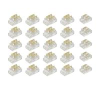 Wisyurt 25 Kit di Connettori per Strisce LED COB A 2 Pin da 5 Mm, Accessori di Ricambio per Giunti Striscia-Filo e Striscia-Striscia su Strisce Luminose LED 5 V-24 V CC