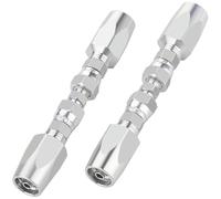 Wisyurt Kit di Riparazione Tubi Idraulici 2 Pezzi Riutilizzabile, Raccordo di Riparazione Idraulica Riutilizzabile a 2 Fili 1/4 Pollice