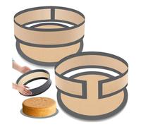 Wisyurt Set di 2 tappetini da forno in silicone per formaggio Pan 9 Cheesecake Pan Liner per cheesecake