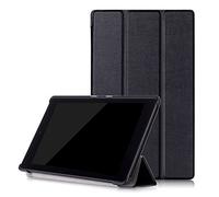WiTa-Store Borse per Amazon Fire HD8 (2016/2017/2018) 8.0 Pollice Smart Slim Case Book Cover Stand Flip HD 8 (Nero) Nuovo