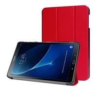 WiTa-Store Borse per Samsung Galaxy Tab A SM-T580 SM-T585 10.1 Pollice Smart Slim Case Book Cover Stand Flip (Rosso) Nuovo