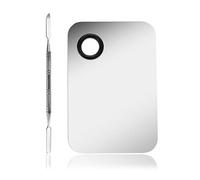 Witbicg Tavolozza Make Up, Tavolozza Trucco Palette Fondotinta Trucchi Make Up Palette Strumento Con Spatola Per Fondotinta Per Sfumare Le Ciglia Dell'Ombretto Per Nail Art (11.5 x 7.5 cm)