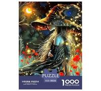 Witch 1000 Pezzi Halloween Puzzle Adulti Animali Divertenti Per Uomo E Donna Qualità Premium Per Adulti E Bambini Da 14 Anni E Più Puzzle Per Gioco Familiare, Festa Aziendale Regalo Giocattolo Colora