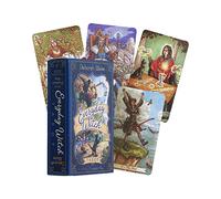 Witch - 78 carte tarocchi per principianti, portatili, con tarocchi in inglese Everyday con scatola colorata per giochi di carte, regalo misterioso per fidanzato