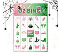 Witch Bingo Games, Halloween Party, carte per bambini principianti, design del mazzo interattivo con grafica divertente e gioco facile, attività per gli eventi di compleanno Raccolta di viaggi da viag