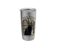 Witch Black Cat Hex The Patriarchy Bicchiere termico in acciaio inox doppia parete