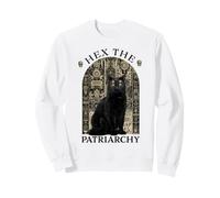 Witch Black Cat Hex The Patriarchy Felpa