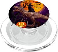 Witch Black Cat Ridding Dinosaur Moon Pumpkin Halloween PopSockets PopGrip per MagSafe