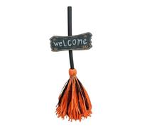 Witch Broom Animated - Floating Moving Light Up Spooky Dancing Prop