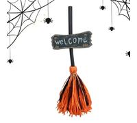 Witch Broom Animated Floating Moving Up Spooky Dancing Prop