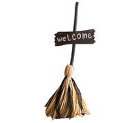 Witch Broom, Dancing Light Up Animated Floating Witch Decoration, 25,98 x 9,84 Inches Heavy Duty with Spooky Sounds, Halloween Parties Prop for Outdoor Porch, Haunted House and Seasonal Holiday