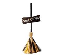 Witch Broom, Halloween Prop, Dancing Animated Light Up Moving Decoration with Spooky Sounds, Battery Operated Indoor Outdoor Accessory, Broom Decor for Porch Party Home Display, 25,98 x 9,84 Inches
