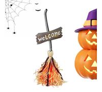 Witch Broom - Halloween Witch Moving Brooms | Suoni Inquietanti Fluttuanti Stregoni Scopa | Suoni Spettrali Che Ballano | Decorazione In Maschera Per Giardino Ossessionato Da Casa In Terracotta Da Gia