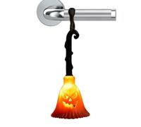 Witch Broom Nightlight - Pumpkin Face Lamp, Kids Room Decoration 1 Pieces