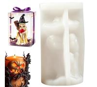 Witch Candle Mold - Halloween DIY Soap Making Moulds | Holiday Cement Molds