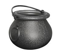 Witch Cauldron - Bucket di Caramelle di Halloweenn | Bolli da Caramelle Rotonde di plastica | Grande Vasca d'oro di Oro | Pot of Gold Trick O Treat DEGAZIONI HALOWEENN E BIFFA COMPETTO COMPLETTO