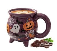 Witch Cauldron Coffee Mug 360ml - - Halloween Table Decor Ceramic Drinkware
